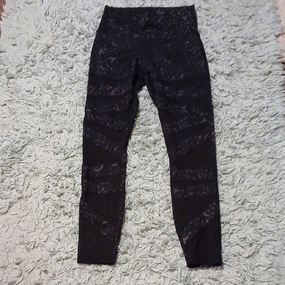 lululemon athletica Black Patterned High-Rise Leggings
